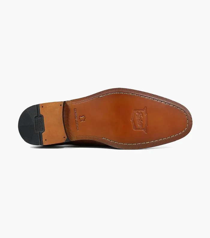 Men Jetson Cap Toe Monk Strap Cognac Florsheim Dress Shoes