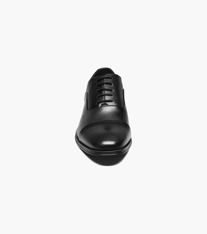 Men Jetson Cap Toe Oxford Black Florsheim Dress Shoes