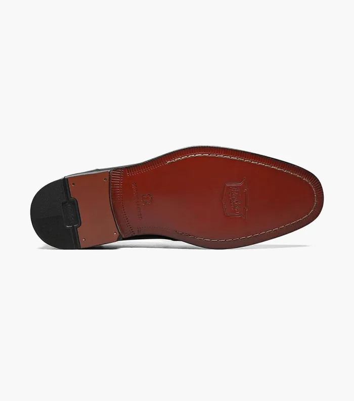 Men Jetson Moc Toe Penny Loafer Black Florsheim Dress Shoes