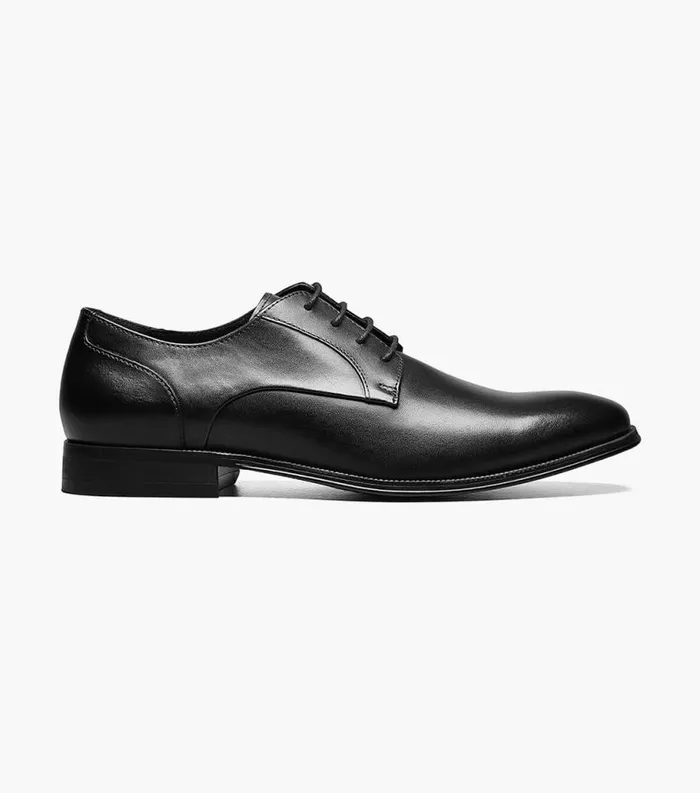 Men Jetson Plain Toe Oxford Black Florsheim Dress Shoes