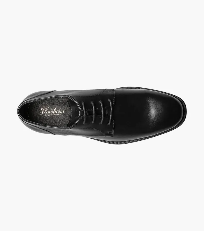 Men Jetson Plain Toe Oxford Black Florsheim Dress Shoes