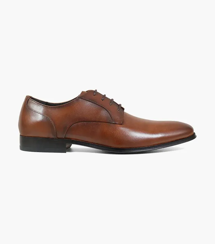 Men Jetson Plain Toe Oxford Cognac Florsheim Dress Shoes