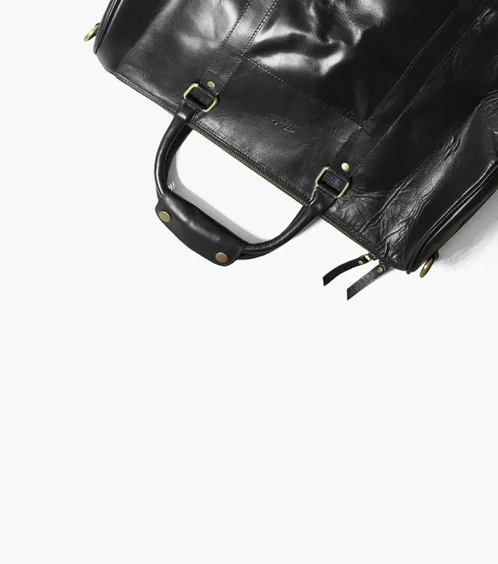 Men Kendall Leather Gym Bag Black Florsheim Bags