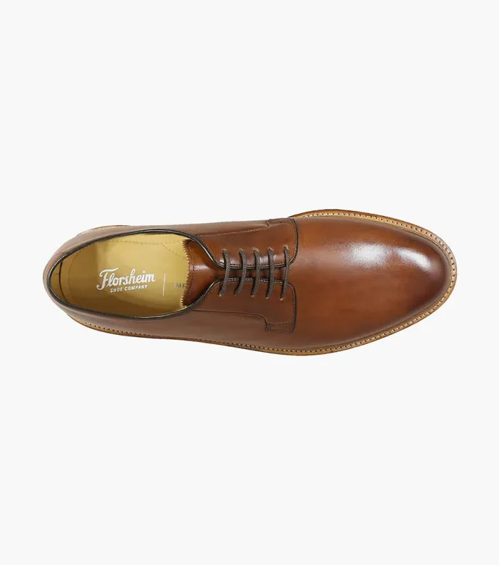 Men Kenmoor II Plain Toe Oxford Cognac Florsheim Dress Shoes