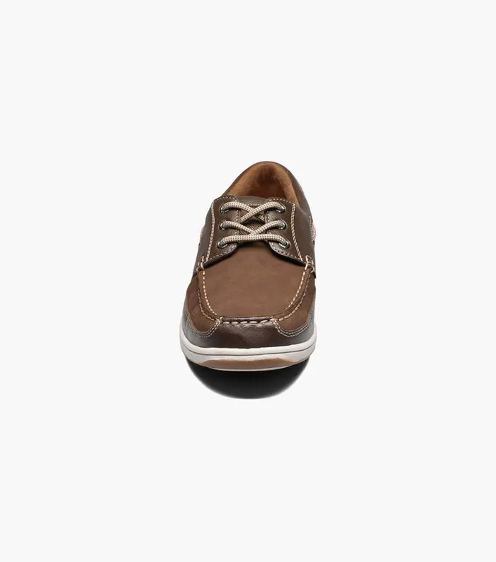 Men Lakeside Moc Toe Oxford Brown Florsheim Casual Shoes