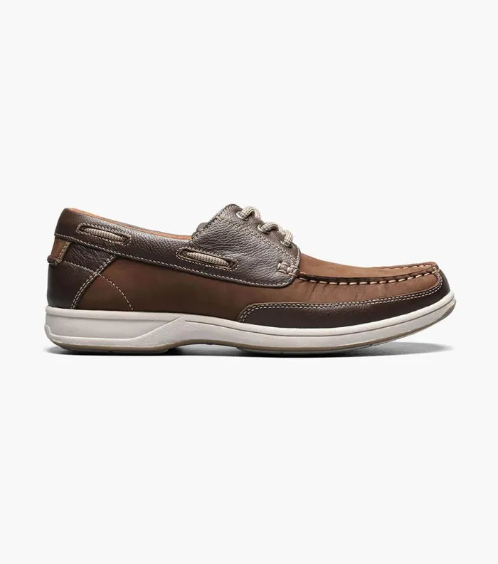 Men Lakeside Moc Toe Oxford Brown Florsheim Casual Shoes