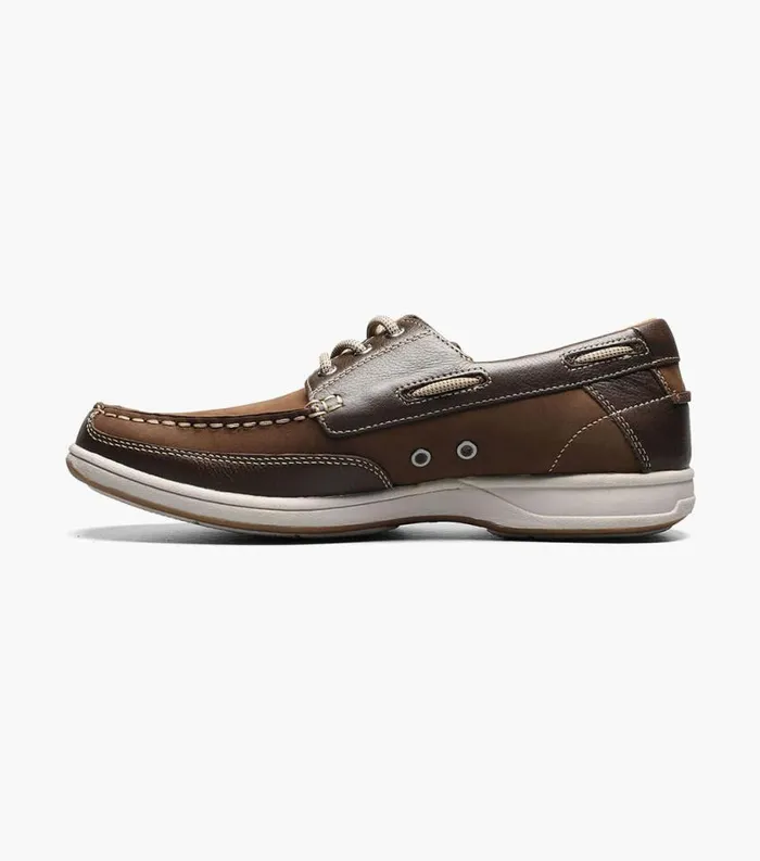 Men Lakeside Moc Toe Oxford Brown Florsheim Casual Shoes