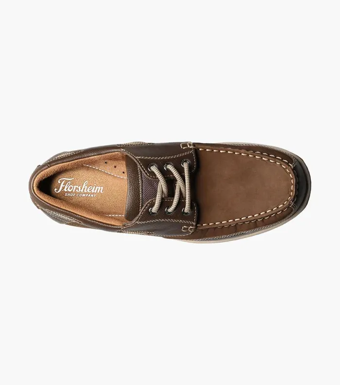Men Lakeside Moc Toe Oxford Brown Florsheim Casual Shoes