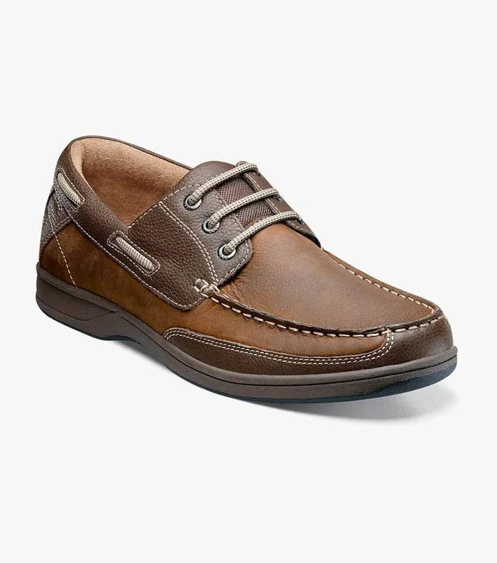 Men Lakeside Moc Toe Oxford Stone Florsheim Casual Shoes