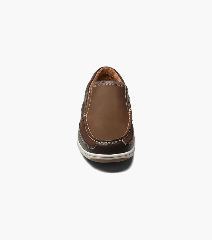 Men Lakeside Moc Toe Slip On Brown Florsheim Casual Shoes
