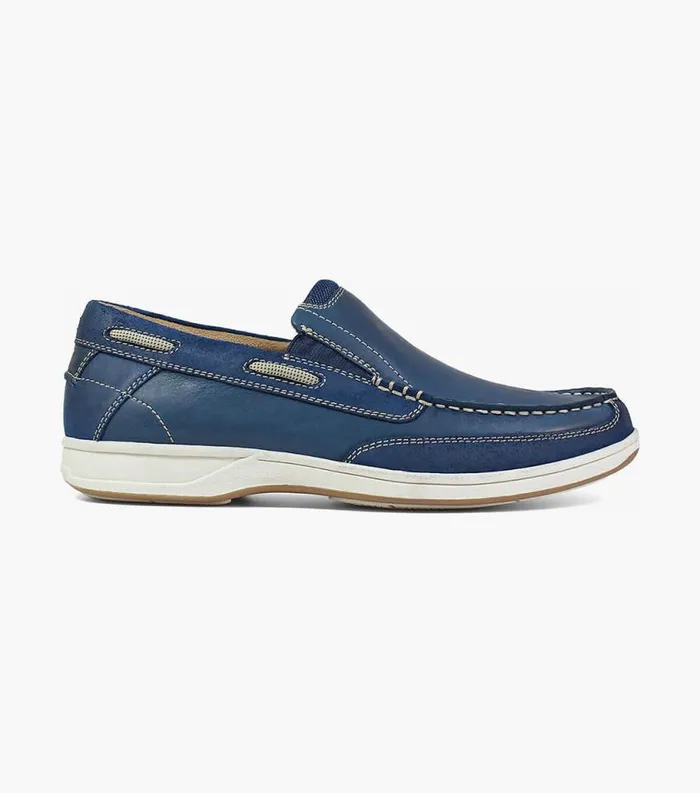 Men Lakeside Moc Toe Slip On Indigo Florsheim Casual Shoes