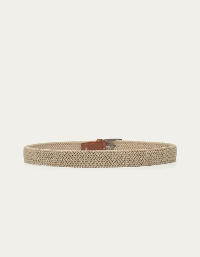 Men Les Deux Belts Walker Webbing Belt 8211 Light Brown Incense