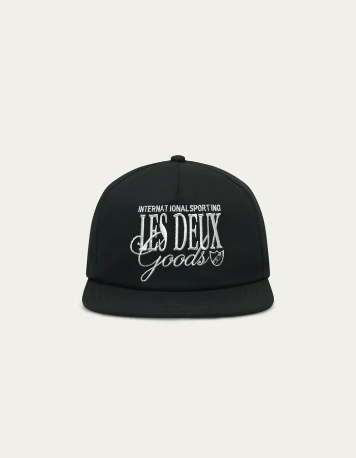 Men Les Deux CapsHats Chess Cap 8211 BlackLight Ivory