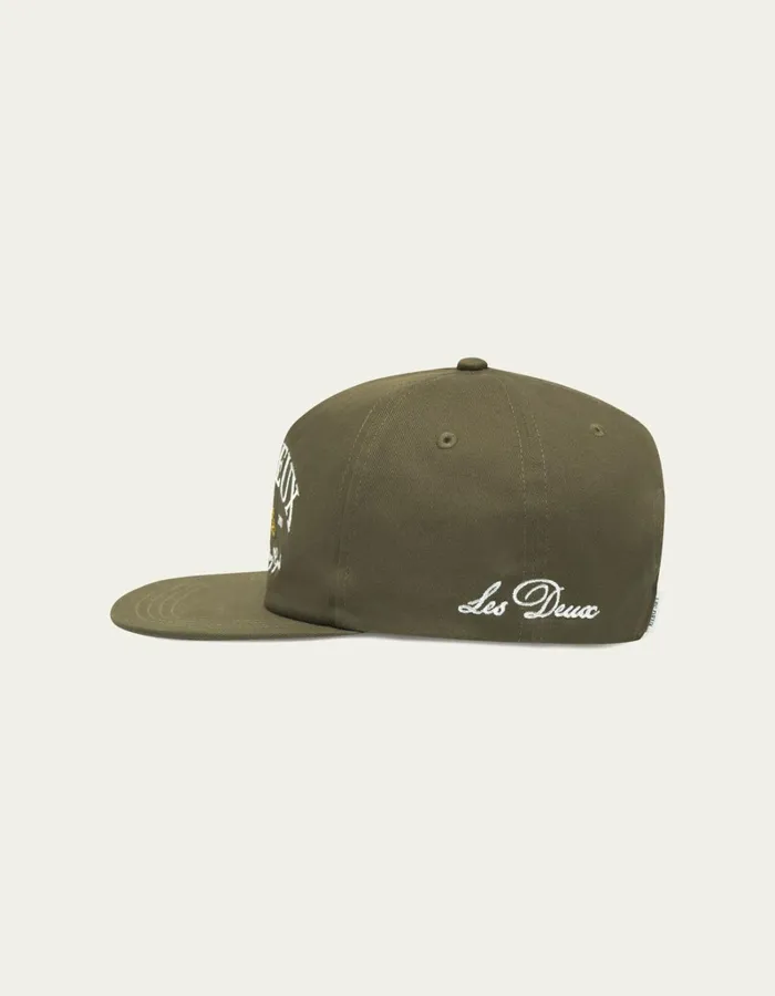 Men Les Deux CapsHats Ivy League Cap 8211 Olive Night