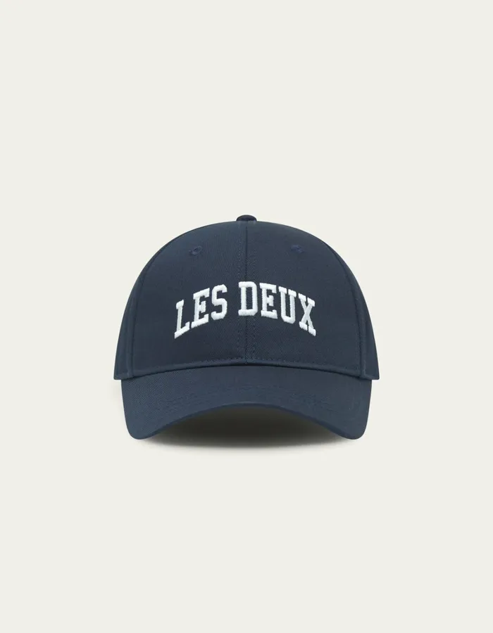 Men Les Deux CapsHats Les Deux 11 Baseball Cap 8211 Dark NavyWhite