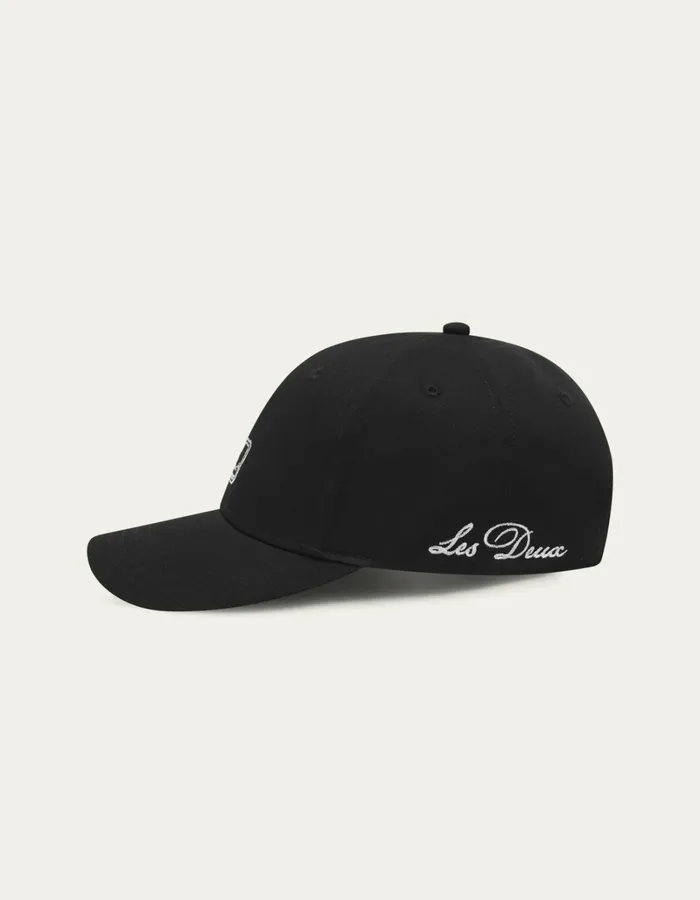 Men Les Deux CapsHats Libert Baseball Cap 8211 BlackBlack