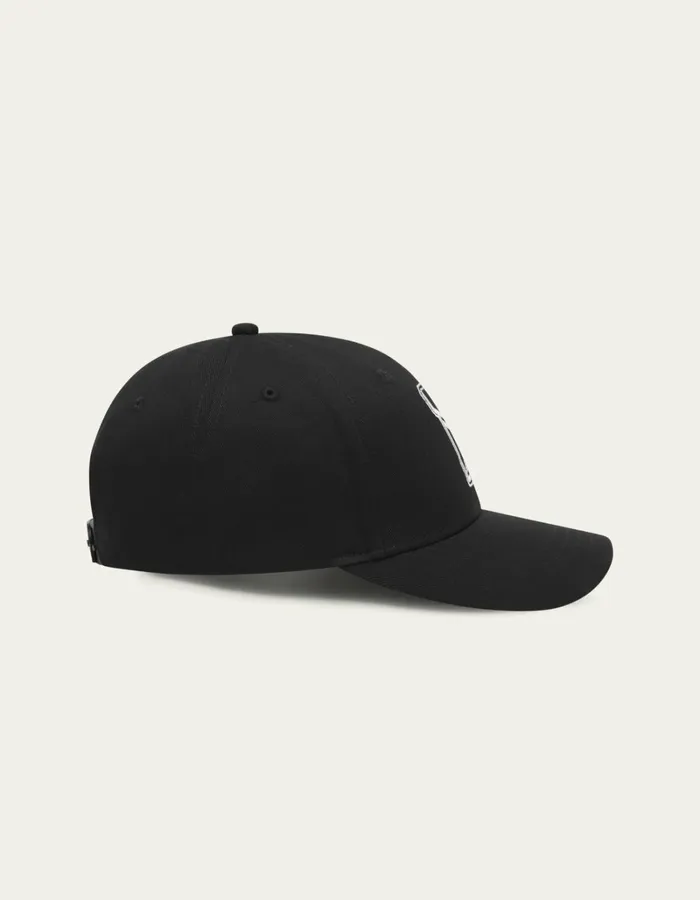 Men Les Deux CapsHats Libert Baseball Cap 8211 BlackBlack