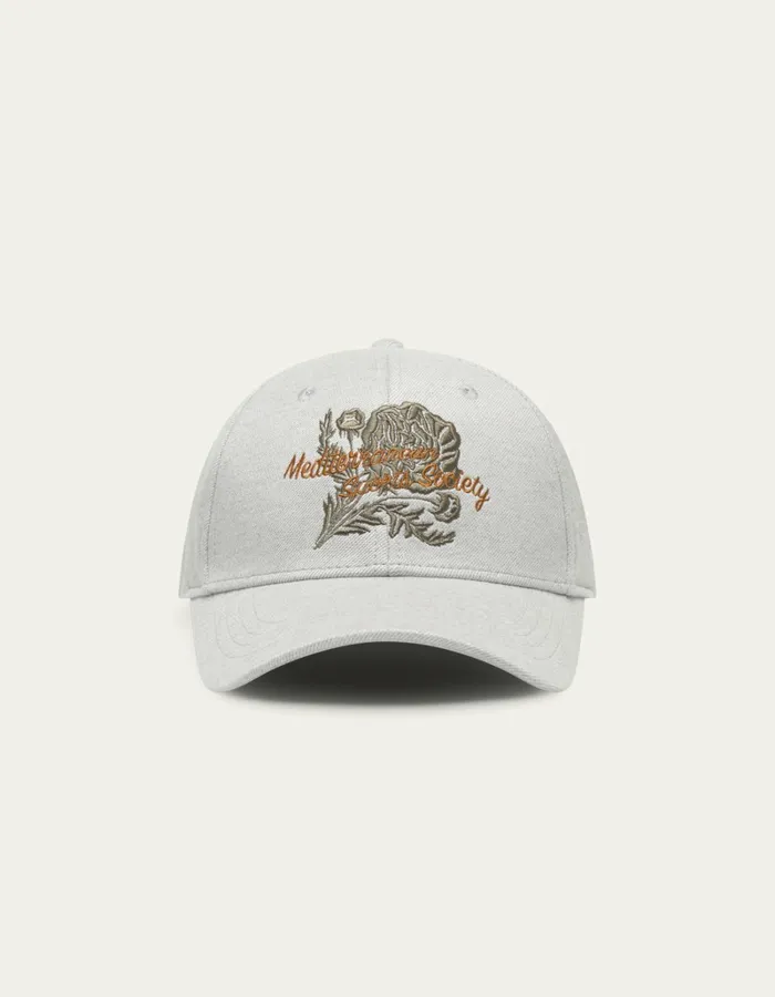 Men Les Deux CapsHats Mediterranean Baseball Cap 8211 Grey Melange