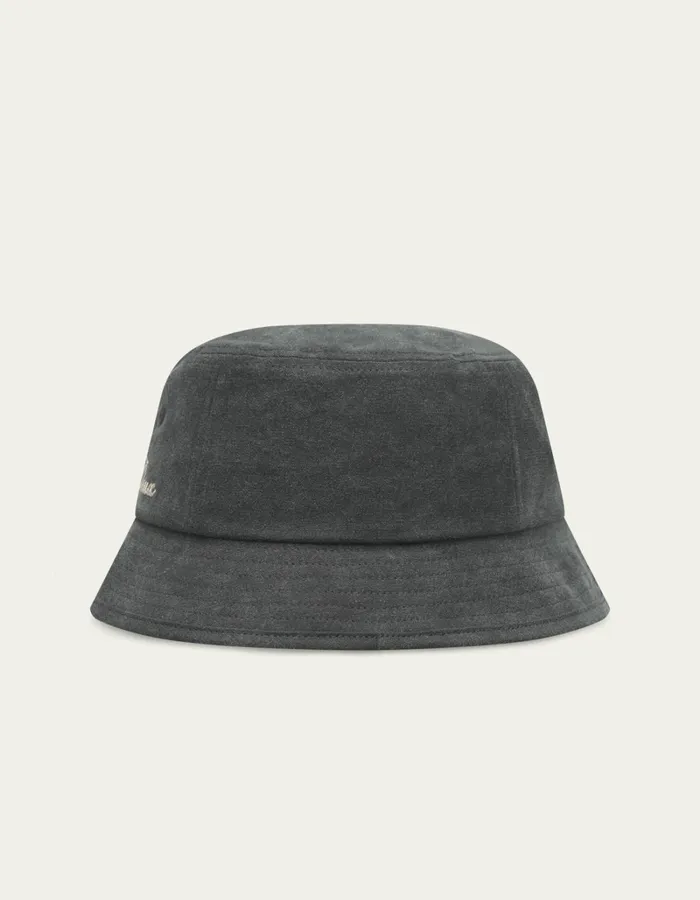 Men Les Deux CapsHats Washed Bucket Hat 8211 BlackBlack