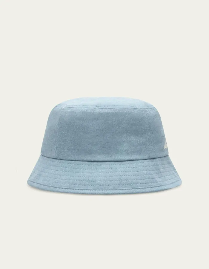 Men Les Deux CapsHats Washed Bucket Hat 8211 Washed Denim Blue