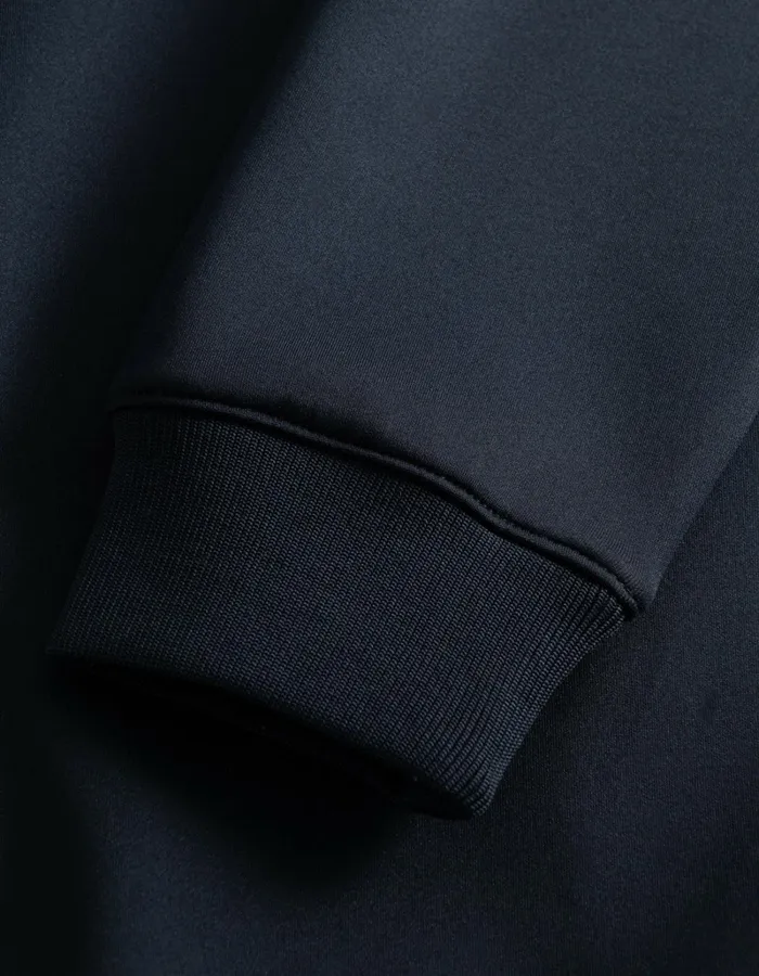 Men Les Deux HoodiesSweatshirts Ballier Track HalfZip Sweatshirt 8211 Dark Navy
