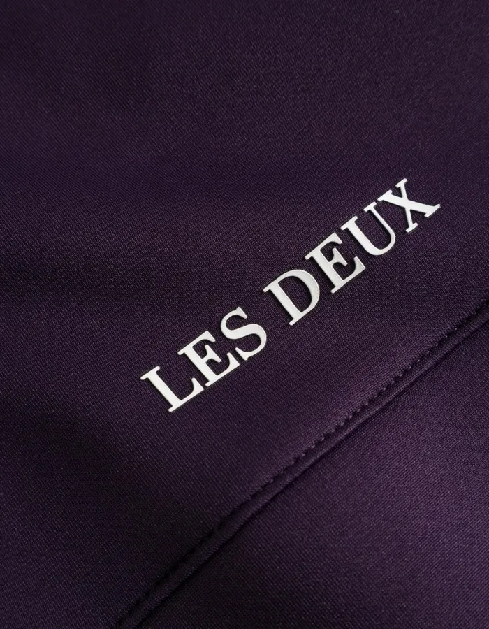 Men Les Deux HoodiesSweatshirts Ballier Track Jacket 8211 Blackberry
