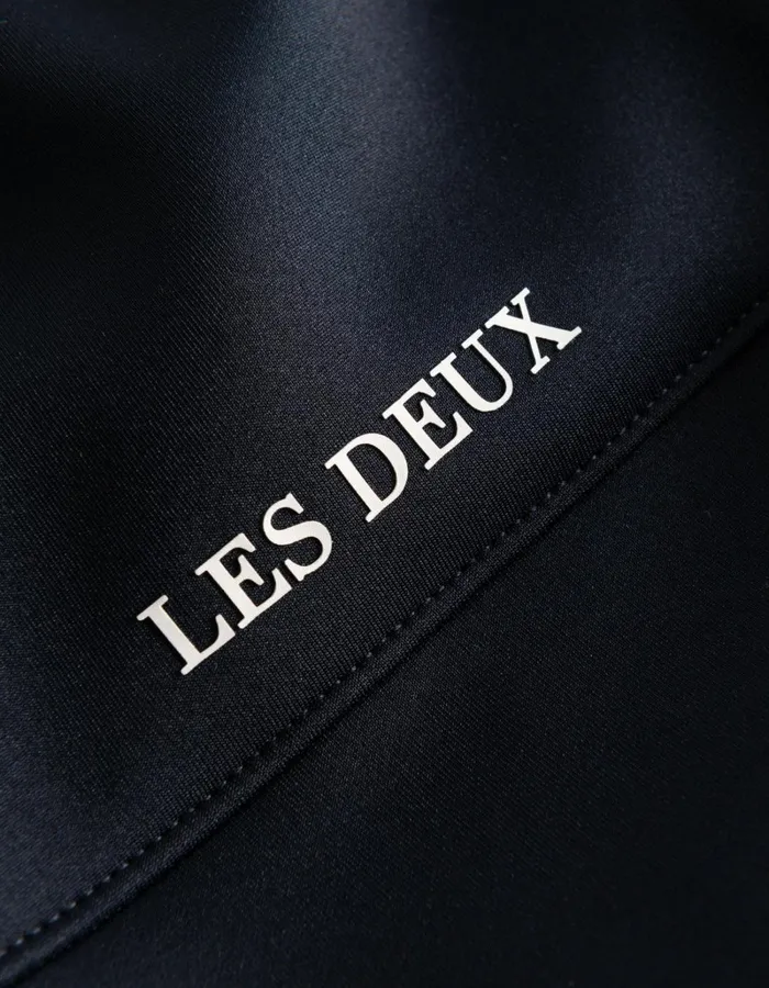 Men Les Deux HoodiesSweatshirts Ballier Track Jacket 8211 Dark Navy