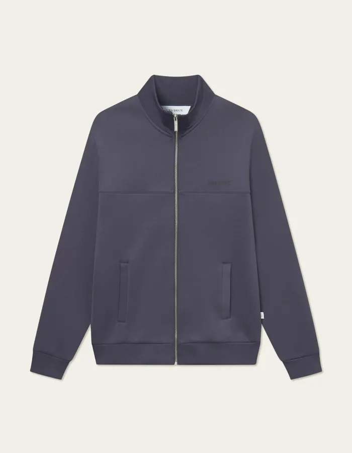 Men Les Deux HoodiesSweatshirts Ballier Track Jacket 8211 Graystone