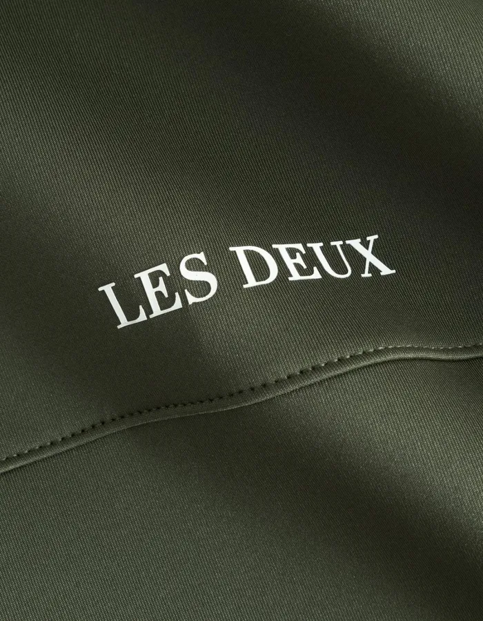 Men Les Deux HoodiesSweatshirts Ballier Track Jacket 8211 Olive Night