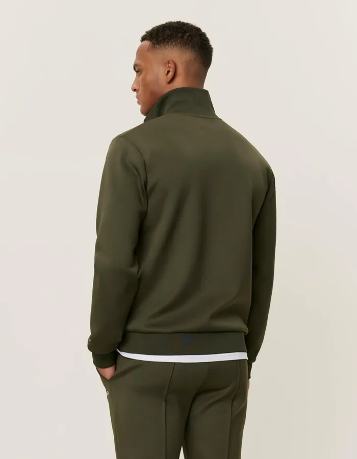 Men Les Deux HoodiesSweatshirts Ballier Track Jacket 8211 Olive Night