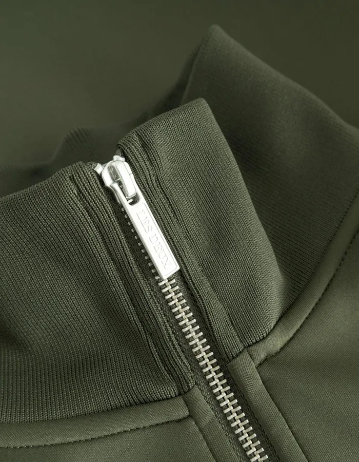 Men Les Deux HoodiesSweatshirts Ballier Track Jacket 8211 Olive Night