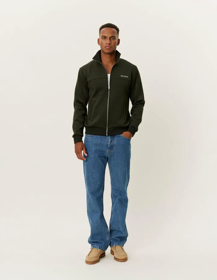 Men Les Deux HoodiesSweatshirts Ballier Track Jacket 8211 Rosin
