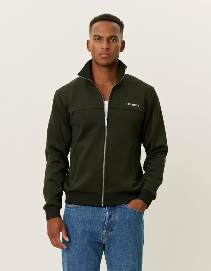 Men Les Deux HoodiesSweatshirts Ballier Track Jacket 8211 Rosin