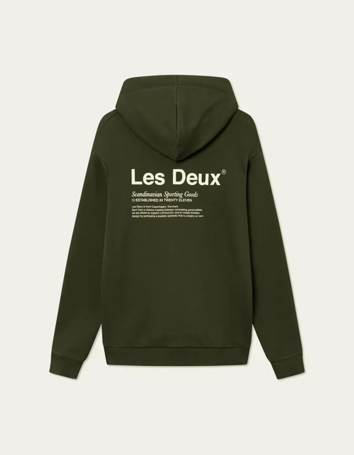 Men Les Deux HoodiesSweatshirts Brody Hoodie 20 8211 RosinIvory