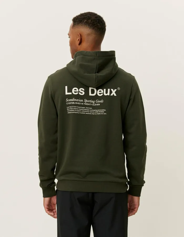 Men Les Deux HoodiesSweatshirts Brody Hoodie 20 8211 RosinIvory