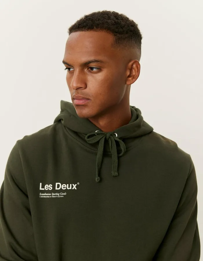 Men Les Deux HoodiesSweatshirts Brody Hoodie 20 8211 RosinIvory