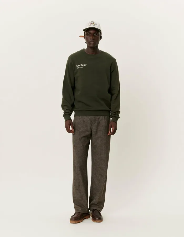 Men Les Deux HoodiesSweatshirts Brody Sweatshirt 20 8211 RosinIvory