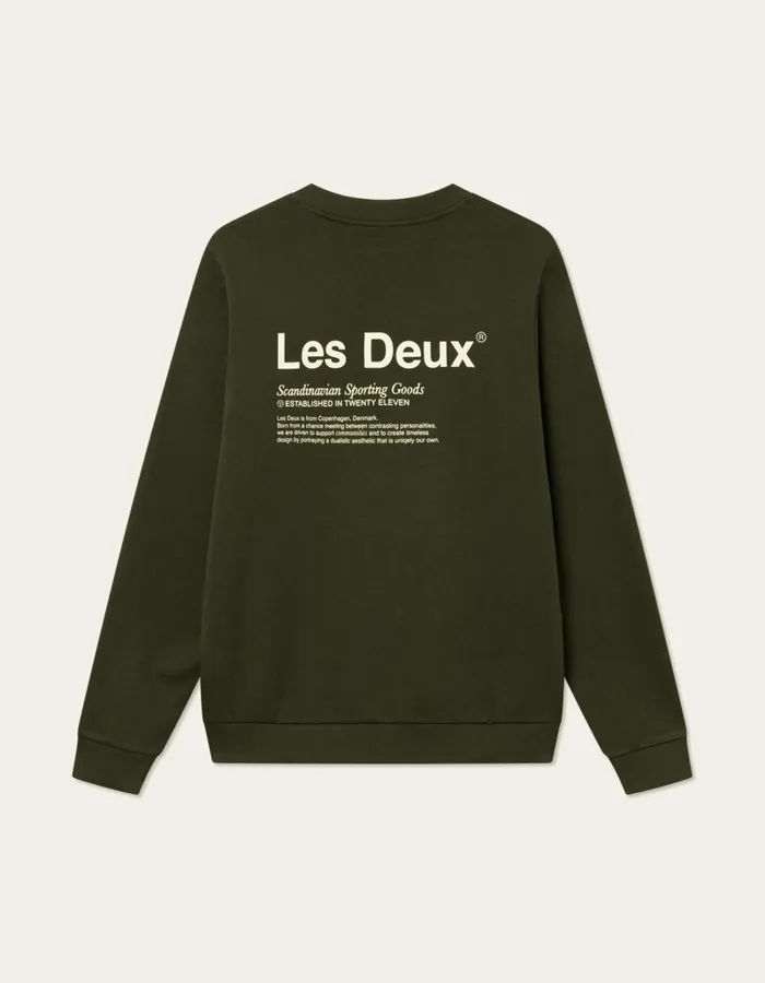 Men Les Deux HoodiesSweatshirts Brody Sweatshirt 20 8211 RosinIvory