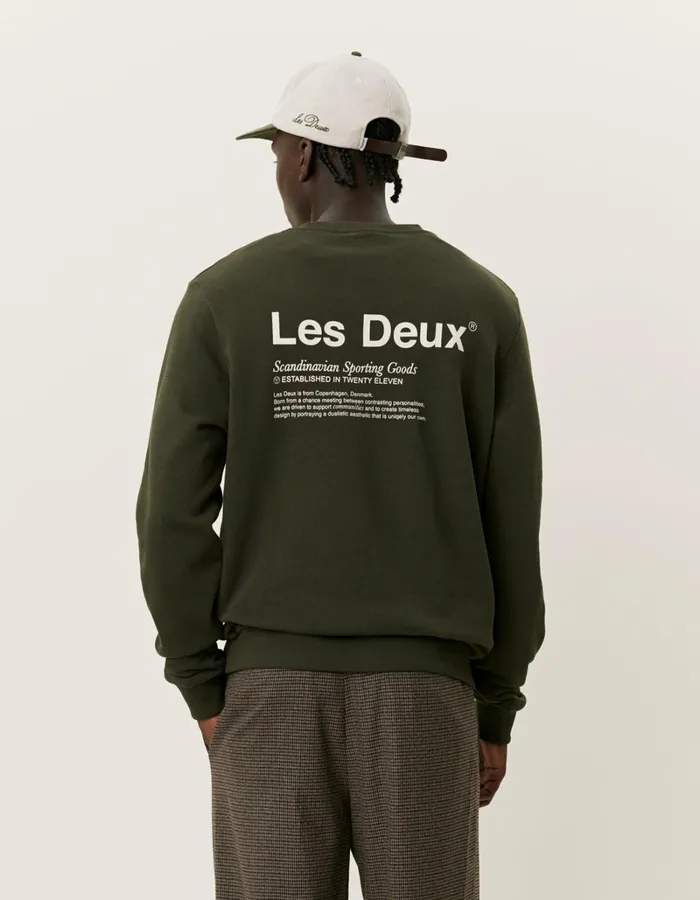 Men Les Deux HoodiesSweatshirts Brody Sweatshirt 20 8211 RosinIvory