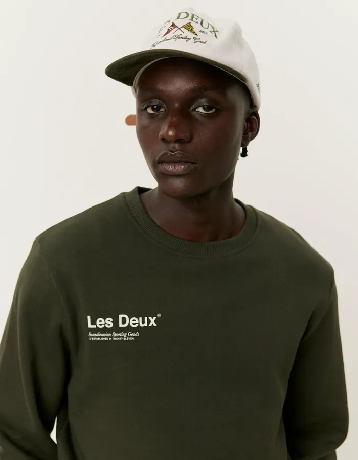 Men Les Deux HoodiesSweatshirts Brody Sweatshirt 20 8211 RosinIvory