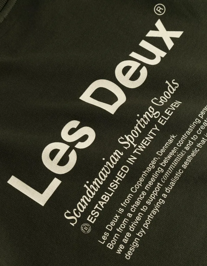 Men Les Deux HoodiesSweatshirts Brody Sweatshirt 20 8211 RosinIvory