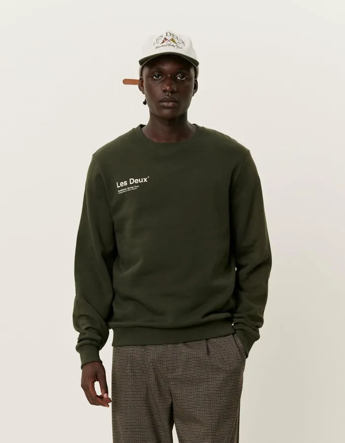 Men Les Deux HoodiesSweatshirts Brody Sweatshirt 20 8211 RosinIvory
