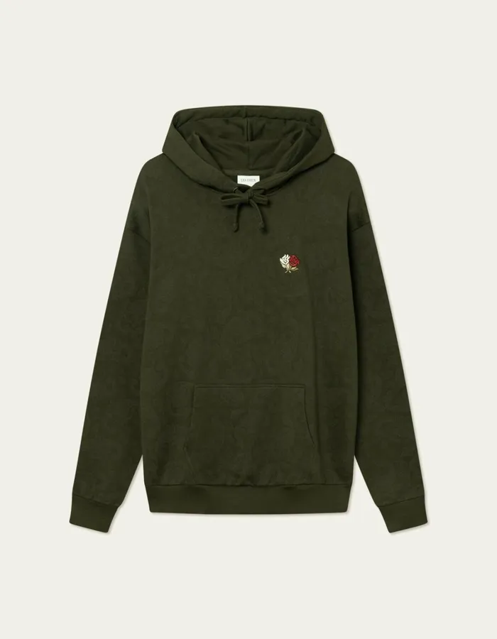 Men Les Deux HoodiesSweatshirts Clyde AOP Hoodie 8211 Rosin