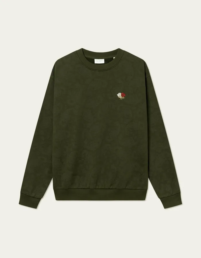 Men Les Deux HoodiesSweatshirts Clyde AOP Sweatshirt 8211 Rosin