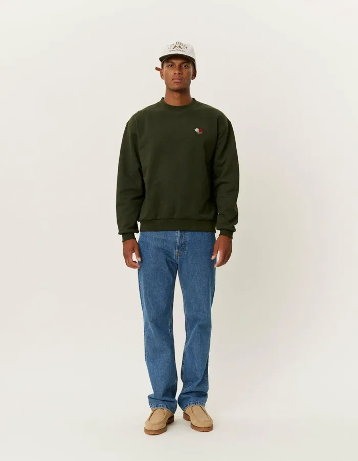 Men Les Deux HoodiesSweatshirts Clyde AOP Sweatshirt 8211 Rosin