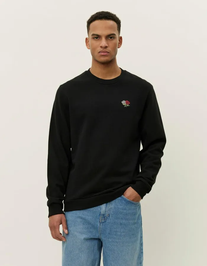 Men Les Deux HoodiesSweatshirts Clyde Sweatshirt 8211 BlackBlack