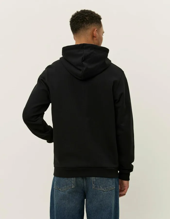 Men Les Deux HoodiesSweatshirts Clyde Zipper Hoodie 8211 BlackBlack