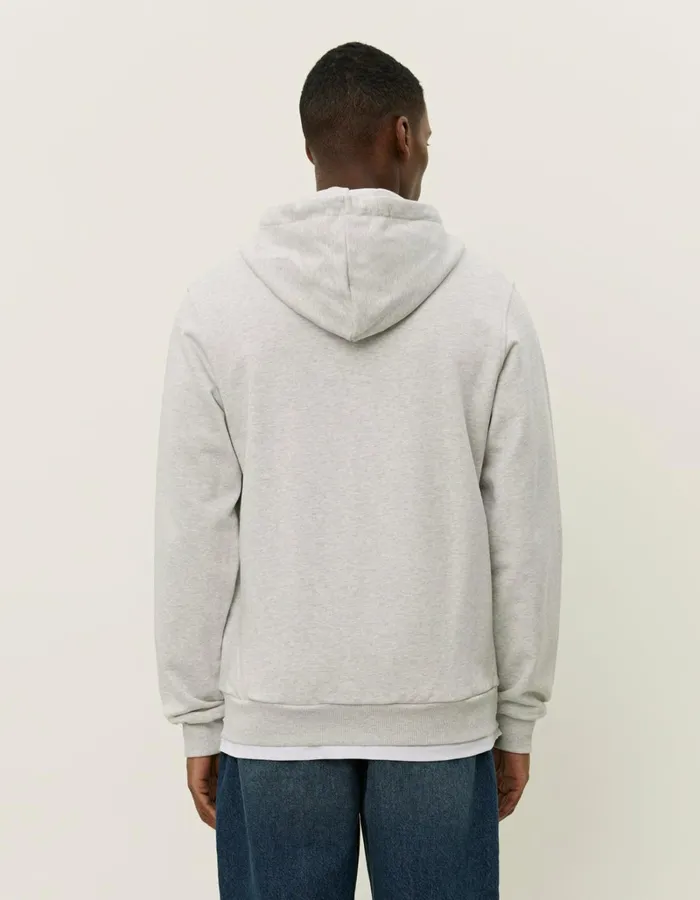 Men Les Deux HoodiesSweatshirts Clyde Zipper Hoodie 8211 Snow Melange