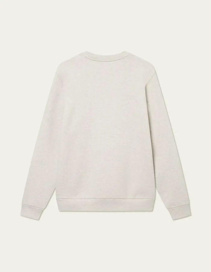 Men Les Deux HoodiesSweatshirts Crew Sweatshirt 8211 Snow Melange