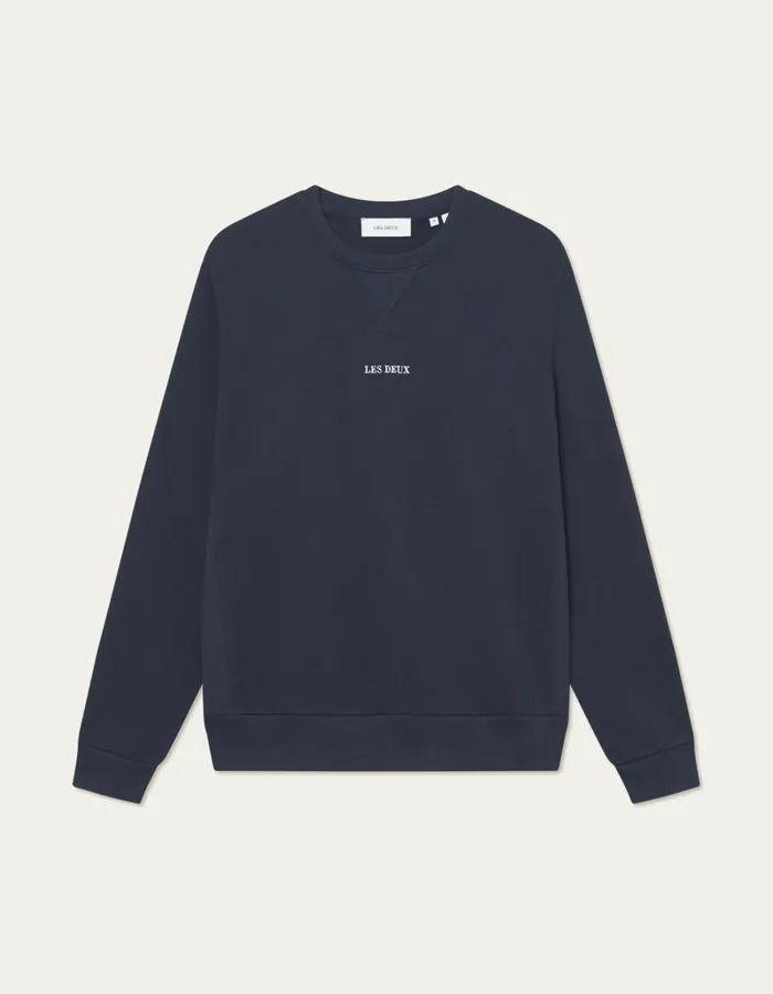 Men Les Deux HoodiesSweatshirts Dexter Sweatshirt 8211 Dark Navy